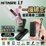 HiTASTE L1 二回機｜TEREA／SENTIA 專用一支煙彈抽兩次｜2600mAh容量 26支長續航加熱菸主機｜黑色・綠色・粉色・白色現貨